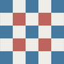 Blue red mosaic