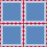 Red blue mosaic