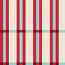 Carreaux rouge et turquoise