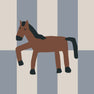 Tejas azules / caballo